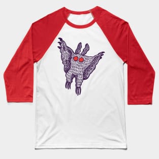 Mothman Taking Flight Baseball T-Shirt